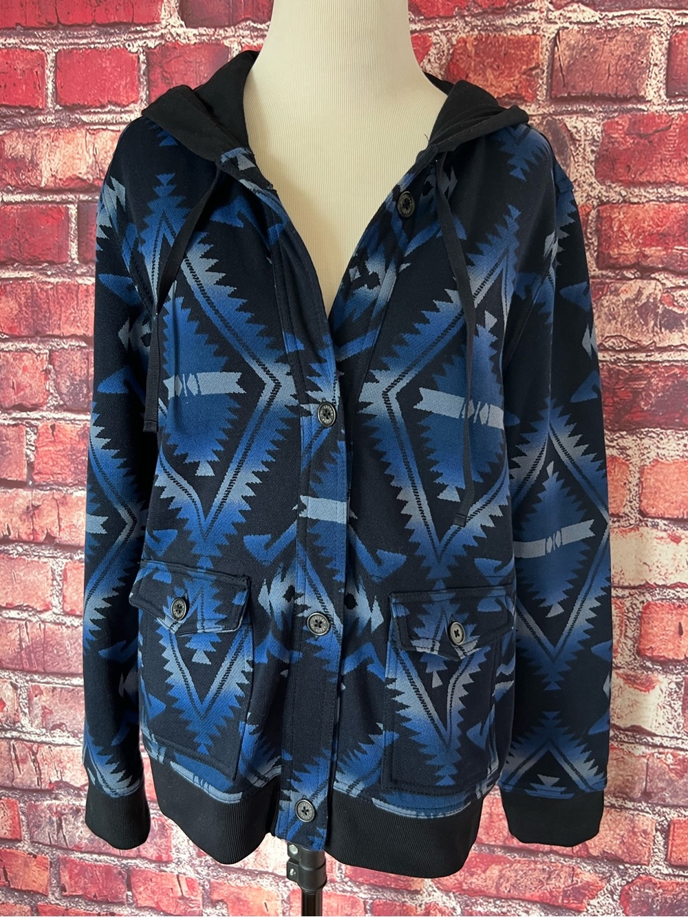 Lauren Jeans Co Ralph Lauren Southwestern Fleece Jacket M 60407